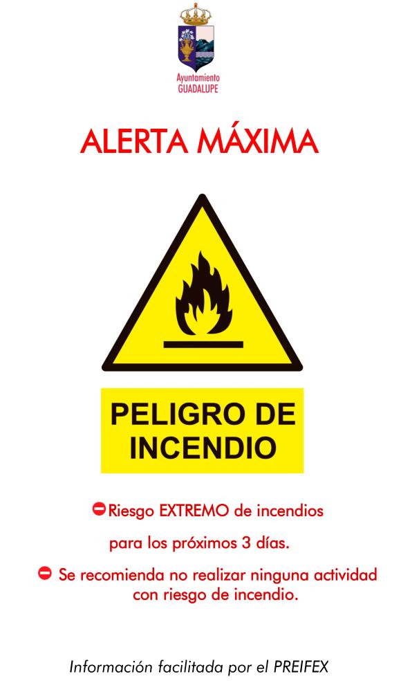 Imagen Alerta máxima de incendio