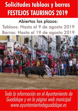 Imagen Sorteo tablados y barras festejos taurinos 2019